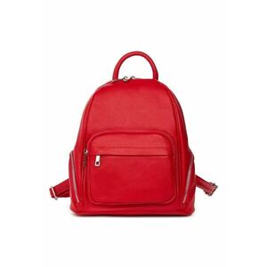 Rucsac din piele naturala Enzo - Rosu imagine