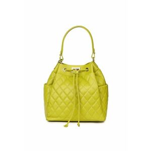 Geanta piele cu aspect matlasat Felice - Verde imagine