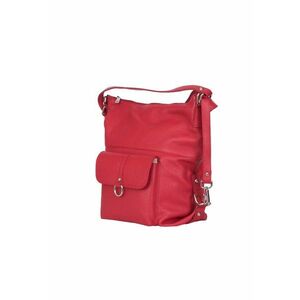 Geanta tip rucsac din piele Monty - Rosu imagine