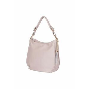 Geanta dama Edina din piele naturala - Crem - 29x36cm imagine