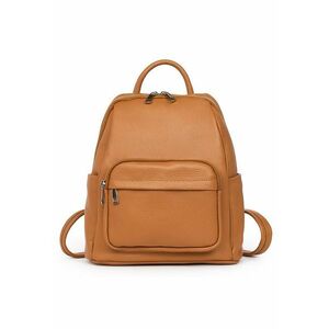 Rucsac din piele naturala - Vicenzo - 28x25x12cm - Coniac imagine