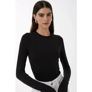 Top dama negru bumbac - Negru imagine