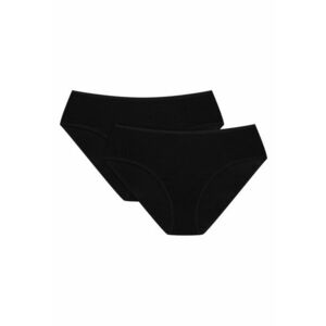 Chiloti dama cu talie inalta Blue set de 2 perechi Negru - Negru imagine