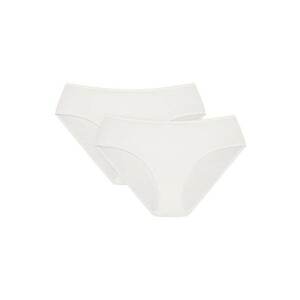 Chiloti dama cu talie inalta Blue set de 2 perechi Crem alb - Alb imagine