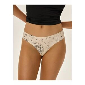 Chiloti dama brazilian 2 perechi - bej - poliamida - imprimeu divers - croiala maternitate imagine