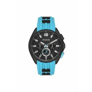 Ceas barbatesc - WWG401906 - 47mm - curea silicon albastru - cadran negru imagine