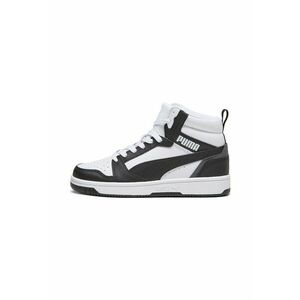 Pantofi sport Rebound V6 mid-cut din piele ecologica - Alb/Negru imagine