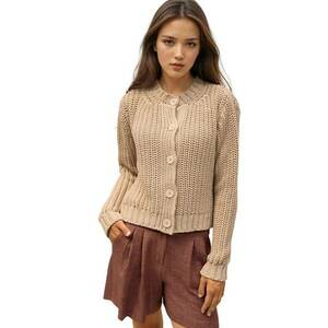 Cardigan dama - Tricot - natural - imagine
