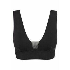 Sutien dama triunghi Negru Blank - Negru imagine