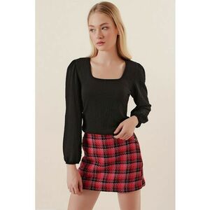 Bluza dama - HiCCUP - decolteu patrat - poliester/lycra - negru imagine