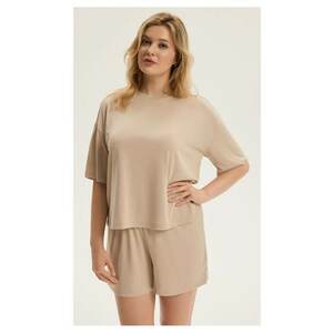 Bluza dama maneca scurta Ruth 2 - Bej imagine