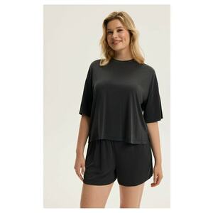 Bluza dama maneca scurta Ruth 2 - Gri imagine