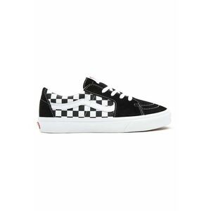 Tenisi cu insertii de piele intoarsa SK8 - Alb/Negru imagine