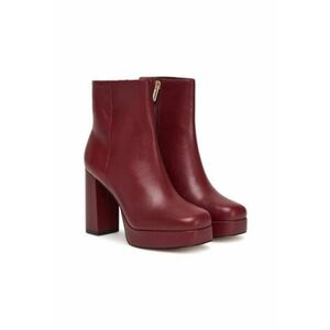 Botine dama - piele naturala - rosu imagine