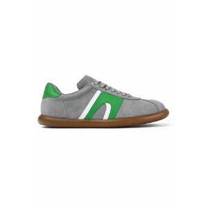 Pantofi sport Pelotas Soller de piele nabuc - Alb/Verde/Gri deschis imagine