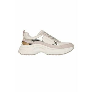 Pantofi sport demi-wedge cu garnituri cu aspect metalizat Hazel 2 - Gri deschis/Argintiu imagine