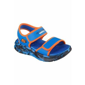 Sandale cu velcro si imprimeu logo - Albastru imagine