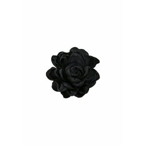 Brosa tip floare supradimensionata - neagra - Beatrix C12 imagine