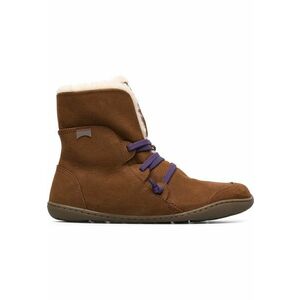 Botine din piele Peu - Maro imagine