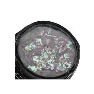 Pigment PK95 particule iridiscente verzi-aurii-lime pentru machiaj - 1g imagine