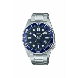 Ceas pentru barbati MTD-135D-2A - cadran albastru marin - bratara otel inoxidabil - rezistenta la apa WR50 - 44x9mm imagine