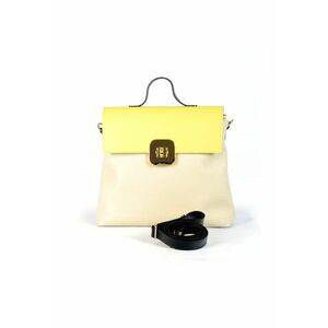 Geanta dama piele - Laura 13 GF - galben - 33x11x30 cm imagine