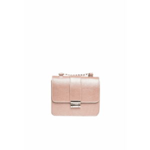 Geanta dama piele - Divya - roz sidef - 19x6x16 cm imagine