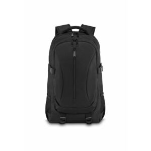 Rucsac - Negru - 47x30x20 cm - Compartiment laptop 17"" - Curele de compresie - ZG867 imagine