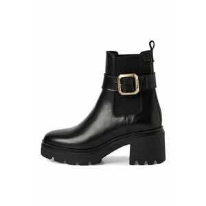 Ghete de piele cu catarama - Negru imagine