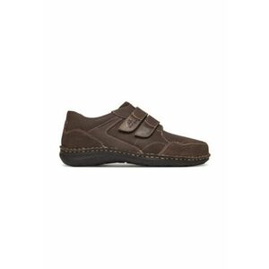 Pantofi barbatesti - piele naturala - maro - inchidere cu velcro imagine
