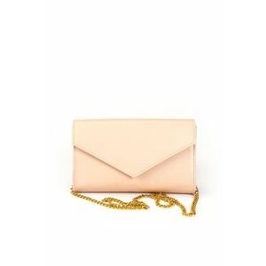 Geanta dama piele - Plic One mic - nude - 22x5x15 cm imagine
