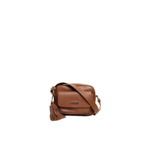 Geanta dama piele - Lucy - coniac - 22x10x17 cm imagine