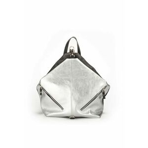 Geanta dama piele - Mabella mare - argintiu - 36x20x33 cm imagine