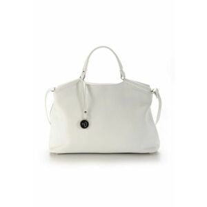 Geanta dama piele - Laura 63 B - 44x19x32 - Alb imagine