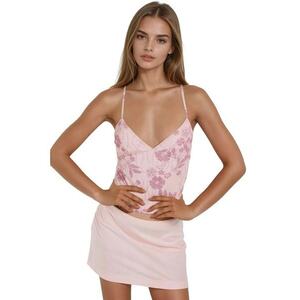 Maiou dama - Textil - Roz - Floral imagine
