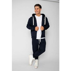 Set hanorac cu fermoar si pantalon Navy 18510 - Bleumarin imagine