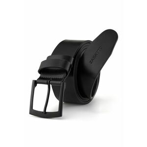 Curea din piele naturala - Negru lacuit imagine