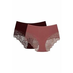 Chiloti dama cu talie inalta - set de 2 perechi - roz maro - Pinky - Roz imagine