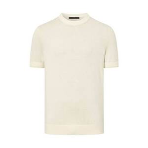 Tricou regular fit cu guler rotund 30044681 - Bej imagine
