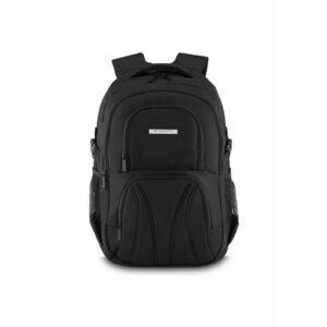 Rucsac - Negru - 40x33x17 cm - Compartiment laptop 17"" - Curele de compresie - ZG868 imagine