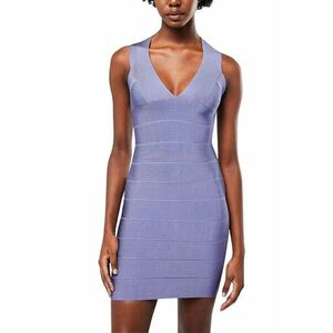 Rochie mini cu model suprapus - Lila imagine