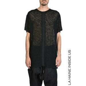 Tricou lung oversize - Negru imagine