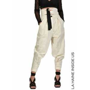 -pantaloni otoman baggy - din bumbac - Bej imagine