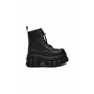 Bocanci dama M-NEWMILI083-S21 - Piele naturala - 64599 - Negru imagine