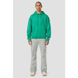 Pantaloni din denim cargo evazati HD1 - Gri imagine