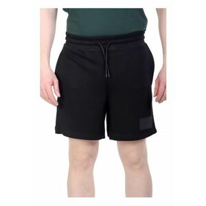 Pantaloni barbati - Bermuda - negru - 50% viscoza - 45% poliester - 5% elastan - imagine