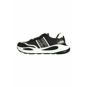 Pantofi sport cu insertii de plasa - Alb/Negru imagine