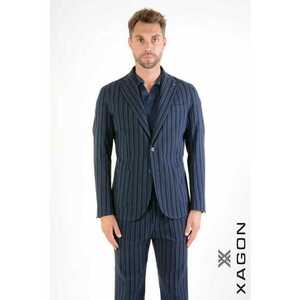 Sacou regular fit - cu imprimeu in dungi imagine
