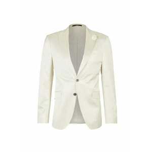 Sacou regular fit cambrat cu inchidere la un singur rand de nasturi si pin cu detaliu floral imagine