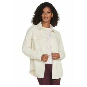 Geaca femei Sherpa Shacket - Alb - Alb imagine